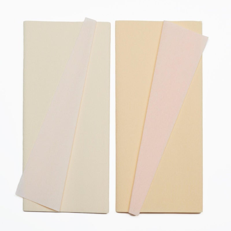 Lia Griffith Double Sided Crepe Paper Folds Roll, 6.7-Square Feet, Blush and Chiffon, Petal and Peach - Image 2